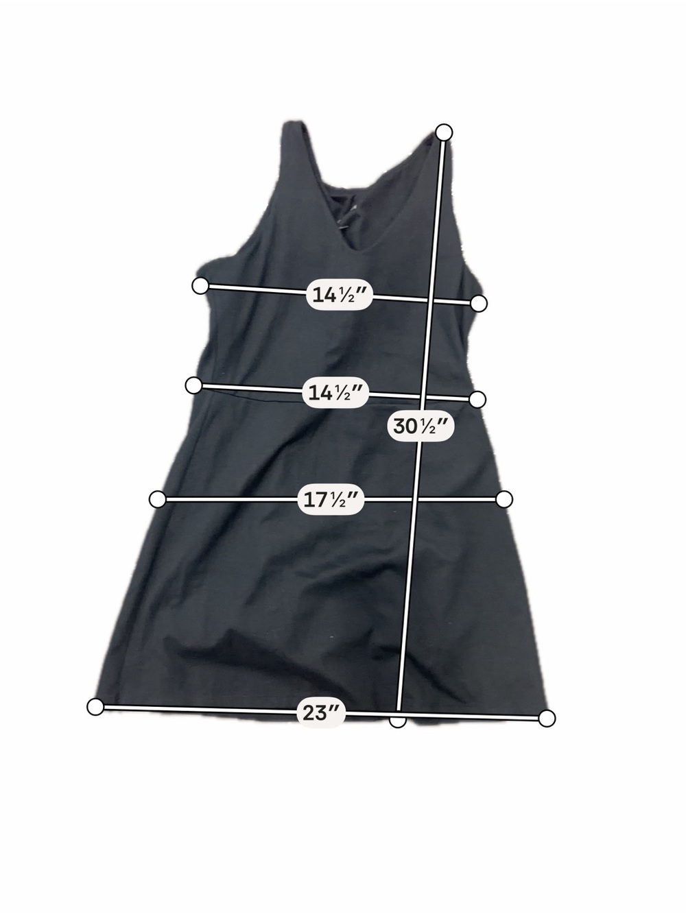 GapFit Black Athletic Dress Size Small Sleeveless Tennis Workout Dress - Picture 2 of 7